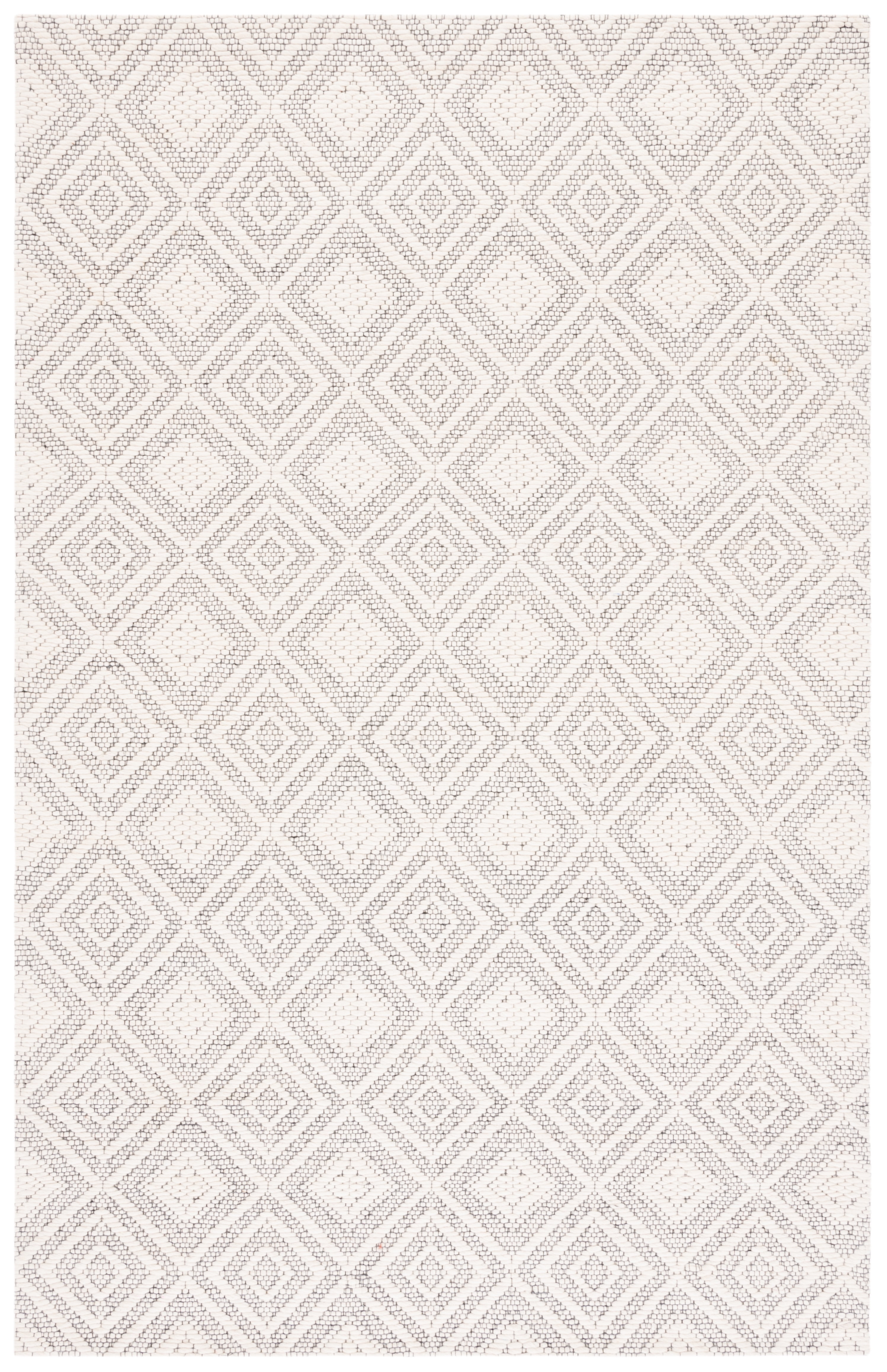 SAFAVIEH Marbella Iairos Diamond Area Rug, Ivory/Black, 6' x 9'
