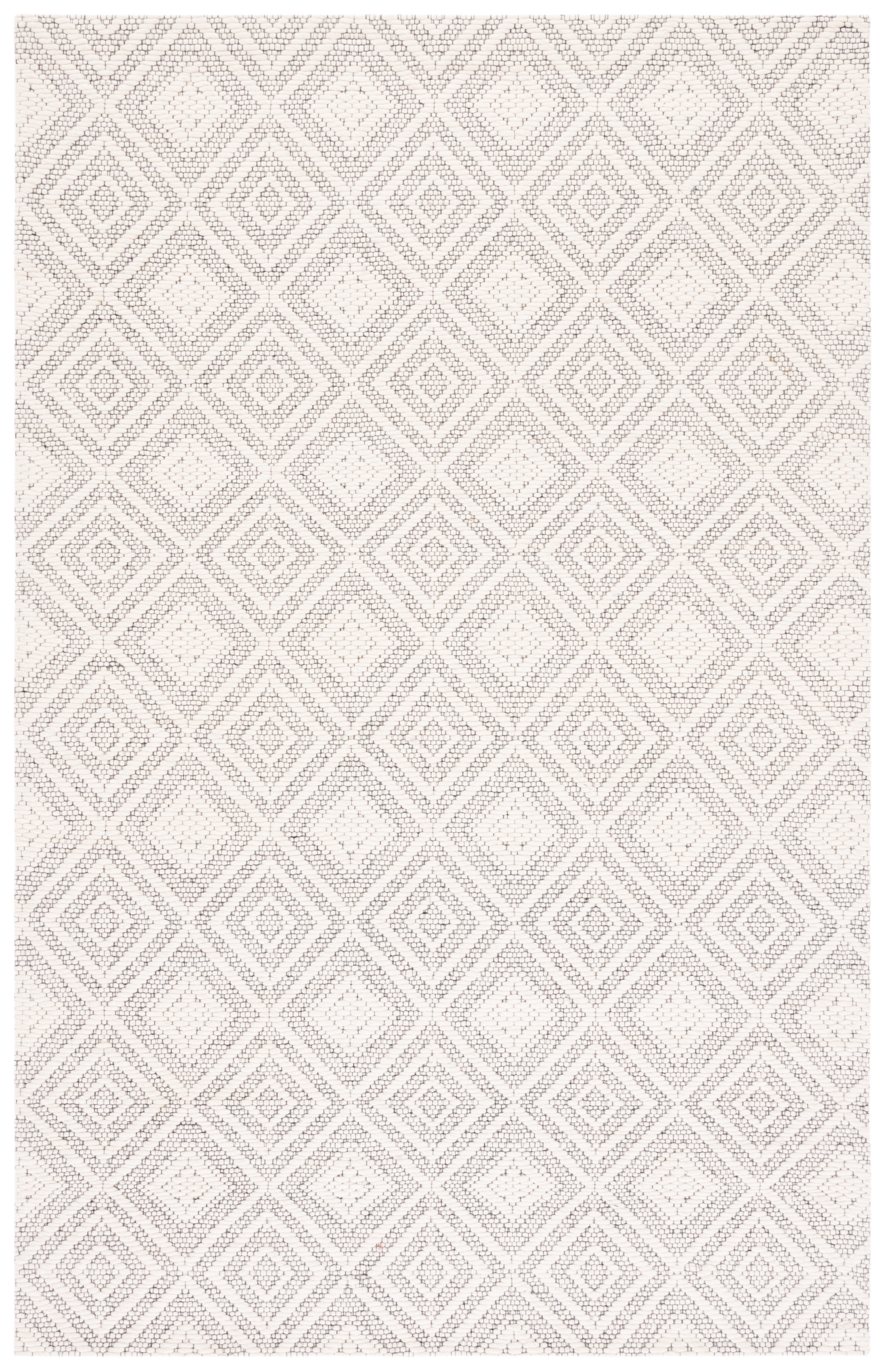 SAFAVIEH Marbella Iairos Diamond Area Rug, Ivory/Black, 8' x 10'