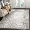 thumbnail image 1 of SAFAVIEH Marbella Jean Abstract Geometric Polyester Area Rug, Grey/Ivory, 5' x 8', 1 of 7
