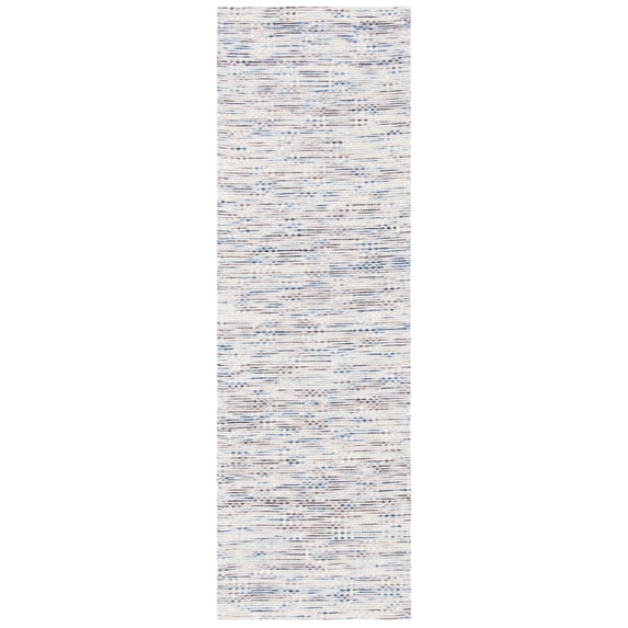 SAFAVIEH Marbella Johann Abstract Runner Rug, Blue/Beige, 2'3" x 8'