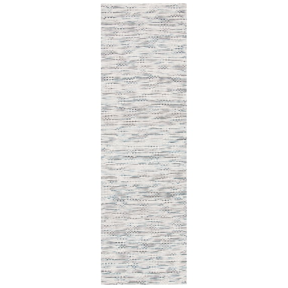 SAFAVIEH Marbella Johann Abstract Runner Rug, Denim/Beige, 2'3" x 8'