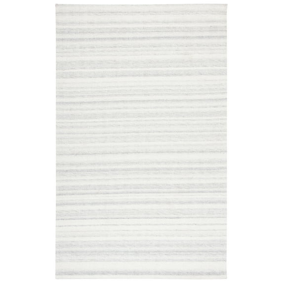 SAFAVIEH Marbella Jolyon Solid Area Rug, Grey/Ivory, 5' x 8'