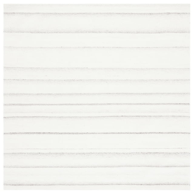 SAFAVIEH Marbella Jolyon Solid Area Rug, Grey/Ivory, 6' x 6' Square