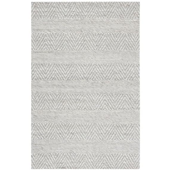 SAFAVIEH Marbella Keeleigh Diamond Area Rug, Beige/Light Grey, 4' x 6'