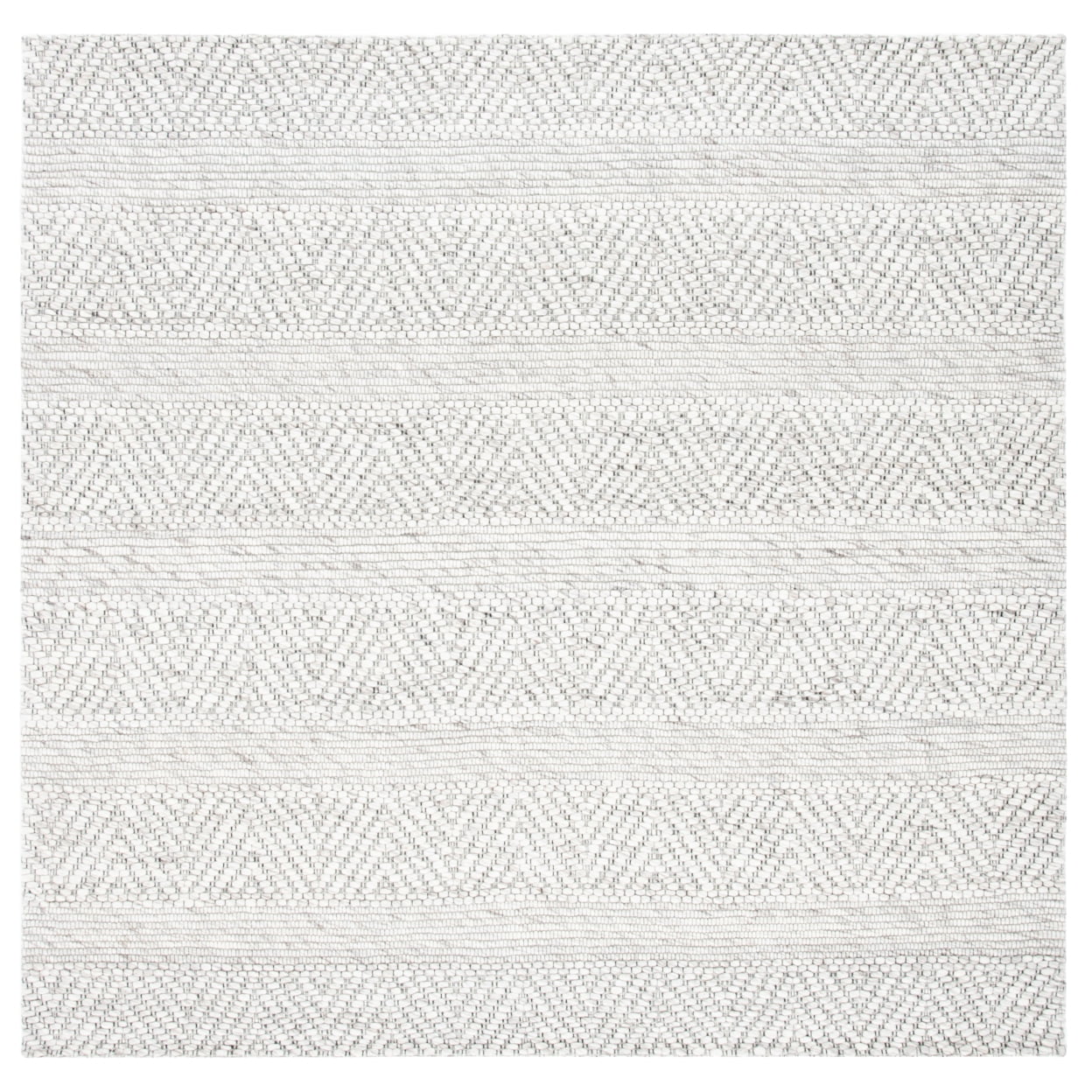 SAFAVIEH Marbella Keeleigh Diamond Area Rug, Beige/Light Grey, 7' x 7' Square