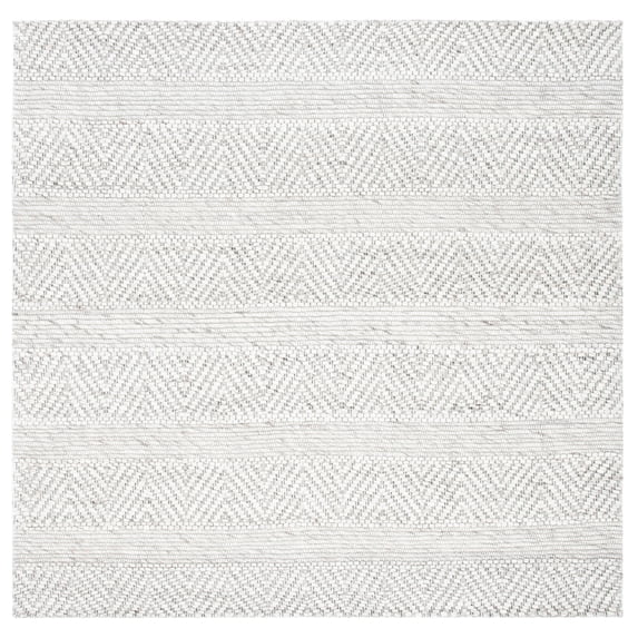 SAFAVIEH Marbella Keeleigh Diamond Area Rug, Beige/Light Grey, 7' x 7' Square