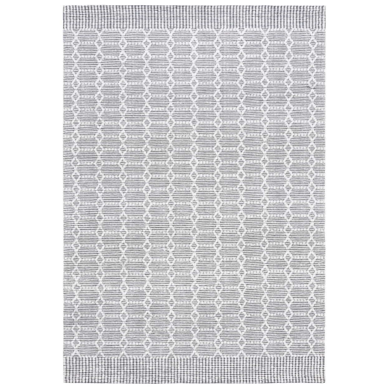 SAFAVIEH Marbella Keeleigh Diamond Area Rug, Beige/Light Grey, 9' x 12'