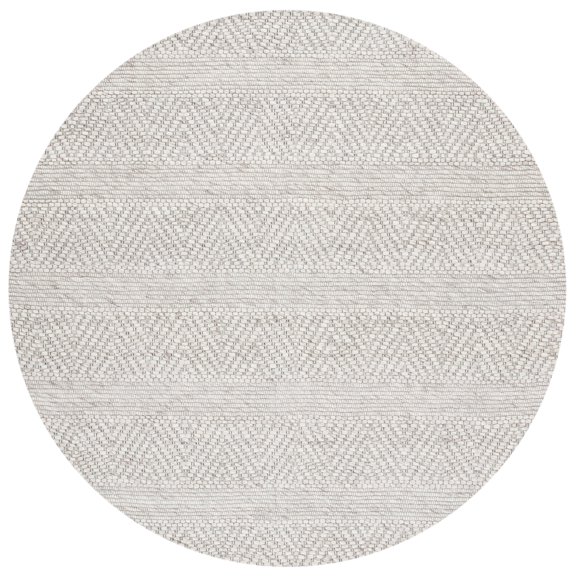 SAFAVIEH Marbella Keeleigh Diamond Area Rug, Beige/Light Grey, 9' x 9' Round
