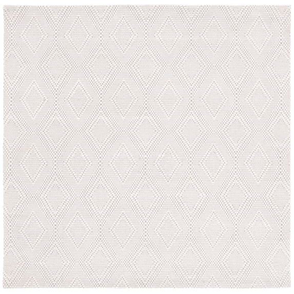 SAFAVIEH Marbella Kieron Diamond Area Rug, Ivory, 6' x 6' Square