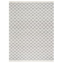 SAFAVIEH Marbella Kingston Diamond Area Rug, Ivory/Black, 8' x 10'