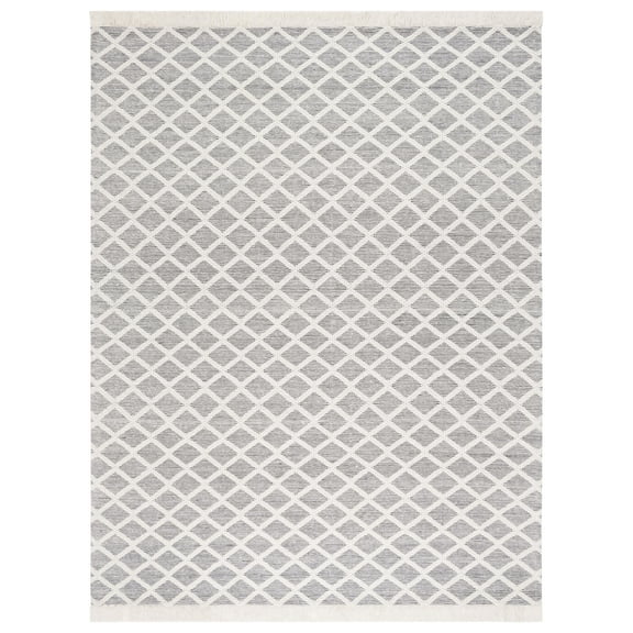 SAFAVIEH Marbella Kingston Diamond Area Rug, Ivory/Black, 8' x 10'