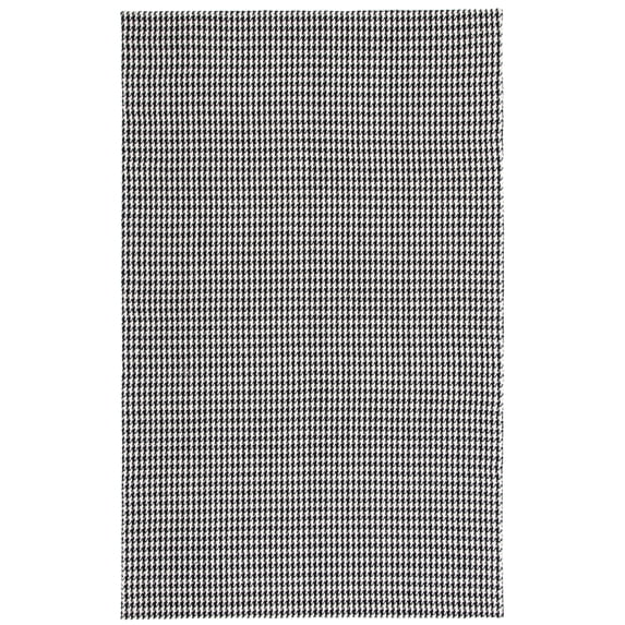 SAFAVIEH Marbella Kire Geometric Area Rug, Black/Ivory, 6' x 9'