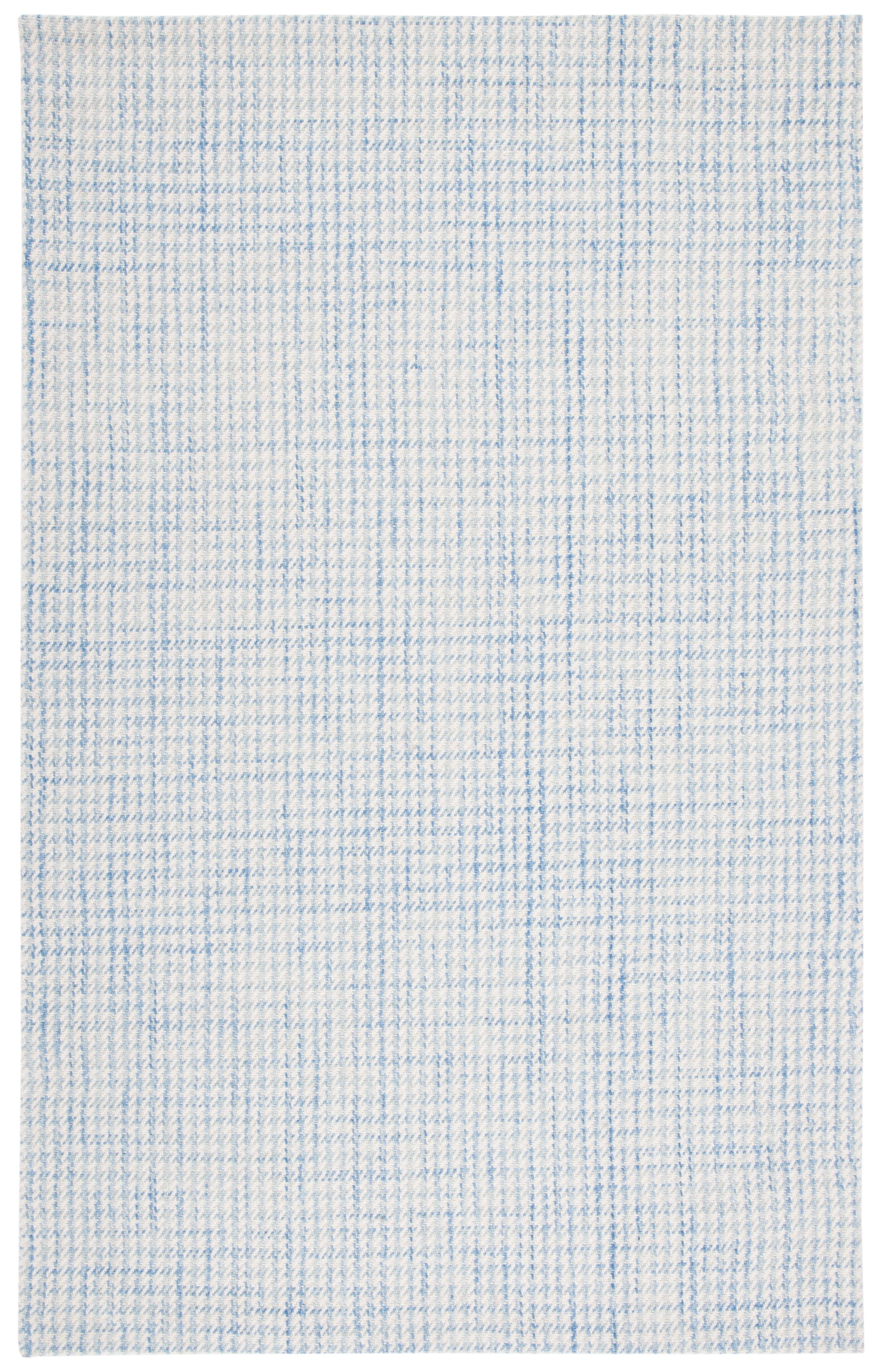 Marbella Blue and Ivory Handwoven Wool Area Rug 3' x 5'
