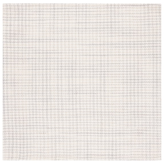 SAFAVIEH Marbella Kire Geometric Area Rug, Grey/Ivory, 6' x 6' Square