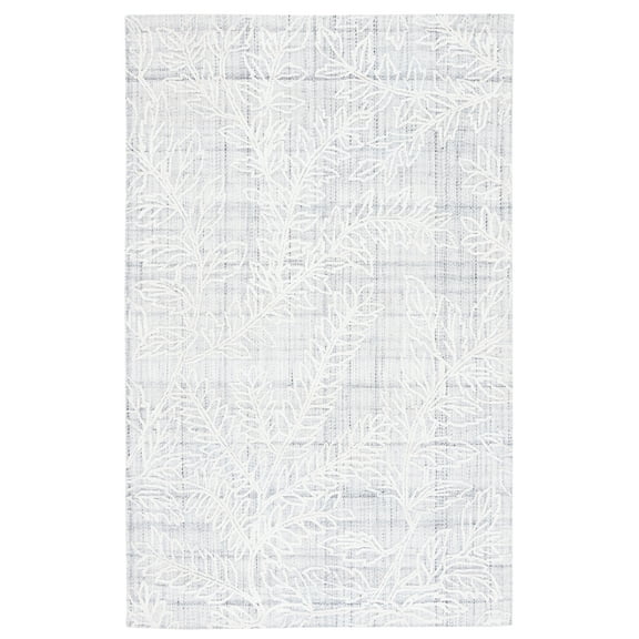 SAFAVIEH Marbella Lasya Leaves Area Rug, Grey/Ivory, 8' x 10'