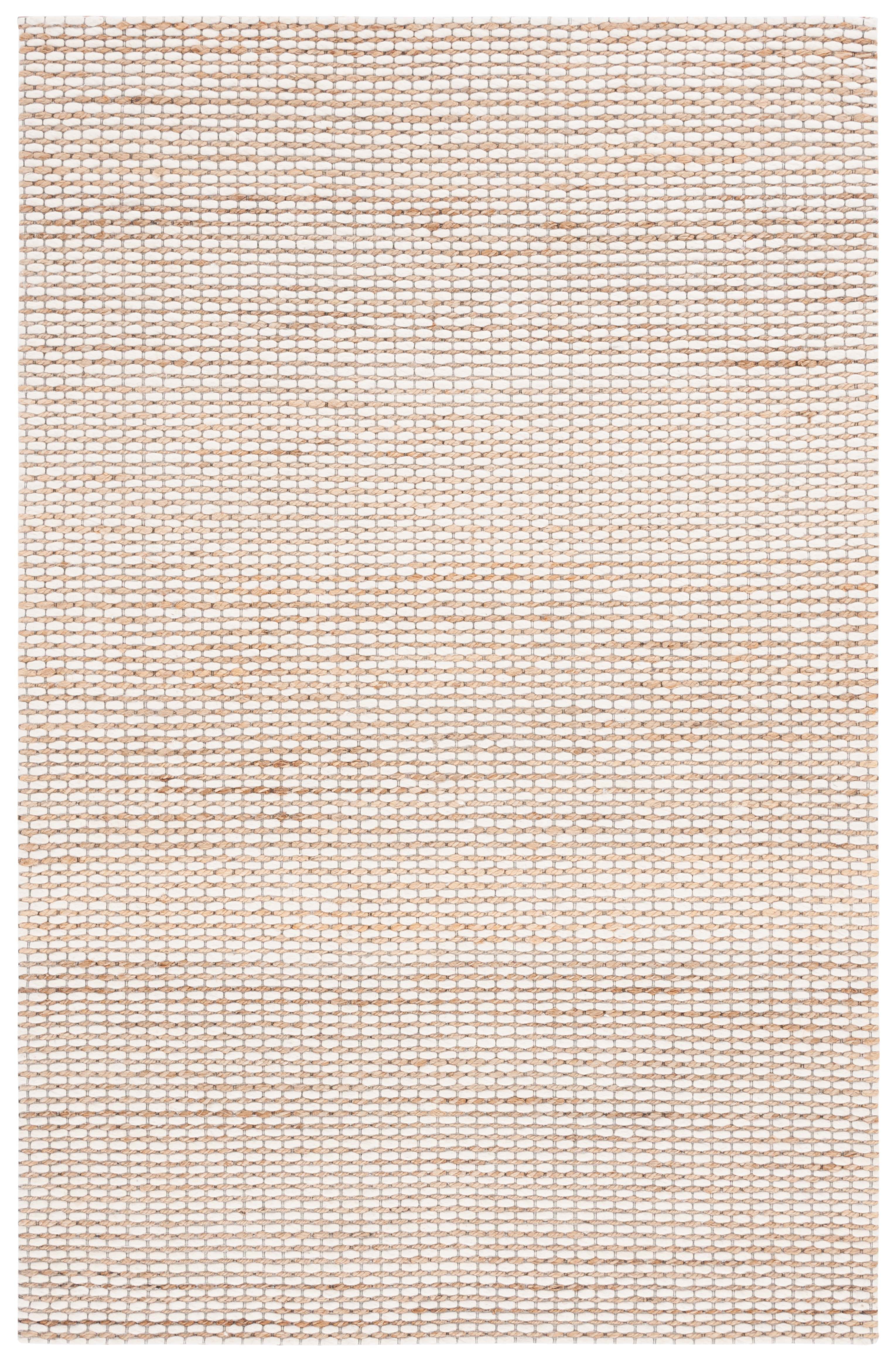 SAFAVIEH Marbella Logan Geometric Area Rug, Brown/Natural, 4' x 6'