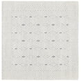 thumbnail image 1 of SAFAVIEH Marbella Lorelle Diamond Area Rug, Ivory/Grey, 6' x 6' Square, 1 of 8