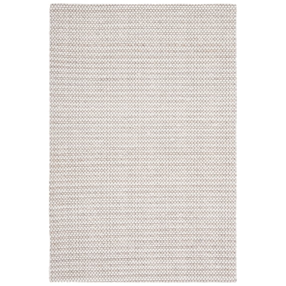 SAFAVIEH Marbella Lorenzo Striped Area Rug, Light Brown/Ivory, 4' x 6'