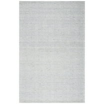 SAFAVIEH Marbella Lorenzo Striped Area Rug, Light Grey/Ivory, 8' x 10'