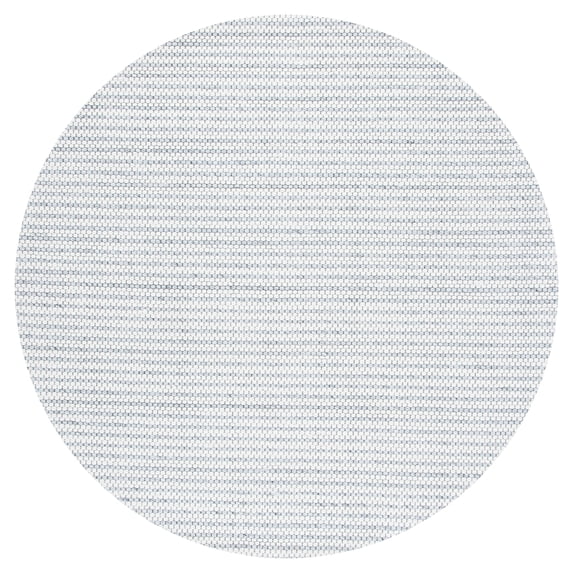 SAFAVIEH Marbella Lorenzo Striped Area Rug, Light Grey/Ivory, 8' x 8' Round