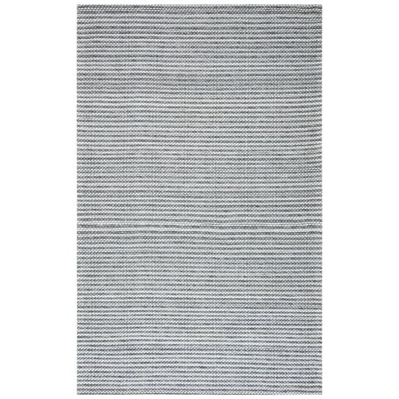 SAFAVIEH Marbella Lorenzo Striped Runner Rug, Charcoal/Ivory, 2'3" x 14'
