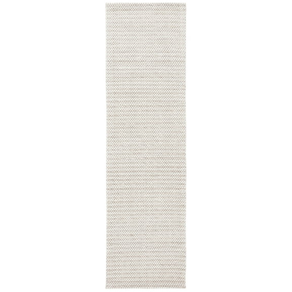 SAFAVIEH Marbella Lorenzo Striped Runner Rug, Light Brown/Ivory, 2'3" x 10'