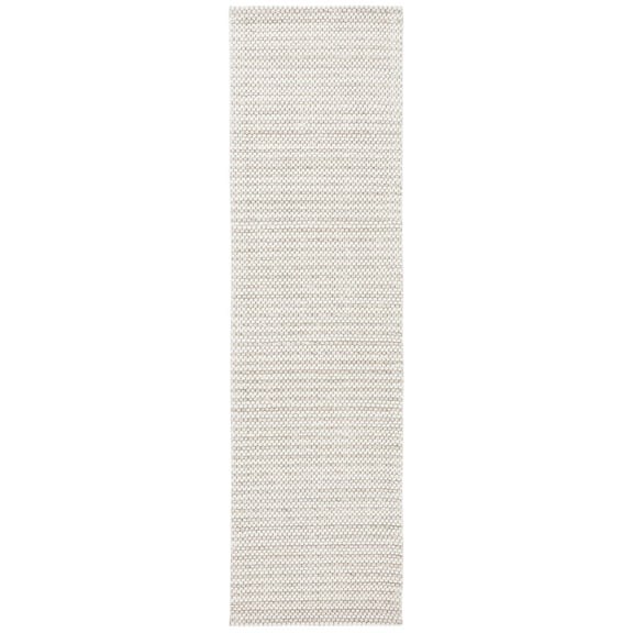 SAFAVIEH Marbella Lorenzo Striped Runner Rug, Light Brown/Ivory, 2'3" x 8'