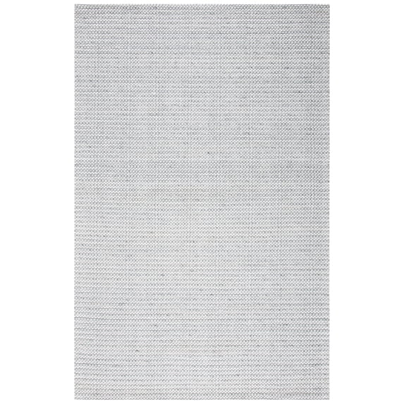 SAFAVIEH Marbella Lorenzo Striped Runner Rug, Light Grey/Ivory, 2'3" x 6'