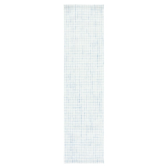 SAFAVIEH Marbella Kire Geometric Runner Rug, Blue/Ivory, 2'3" x 9'