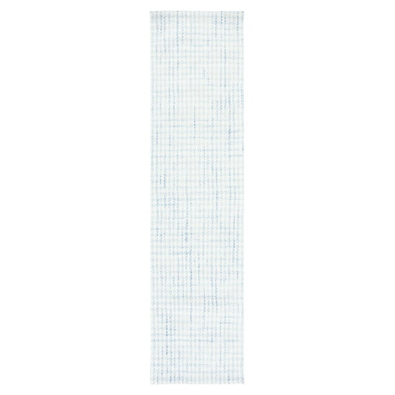 SAFAVIEH Marbella Kire Geometric Runner Rug, Blue/Ivory, 2'3" x 9'