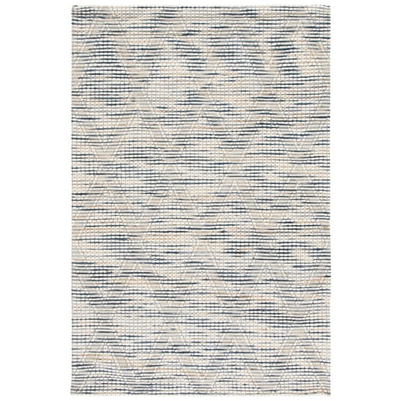 SAFAVIEH Marbella Zelma Diamond Area Rug, Ivory/Blue, 8' x 10'