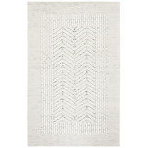 SAFAVIEH Marbella Marsan Bordered Area Rug, Ivory/Green, 8' x 10'