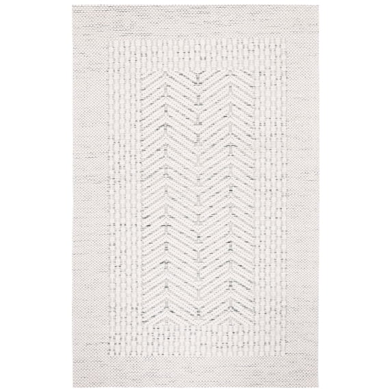 SAFAVIEH Marbella Marsan Bordered Area Rug, Ivory/Green, 8' x 10'