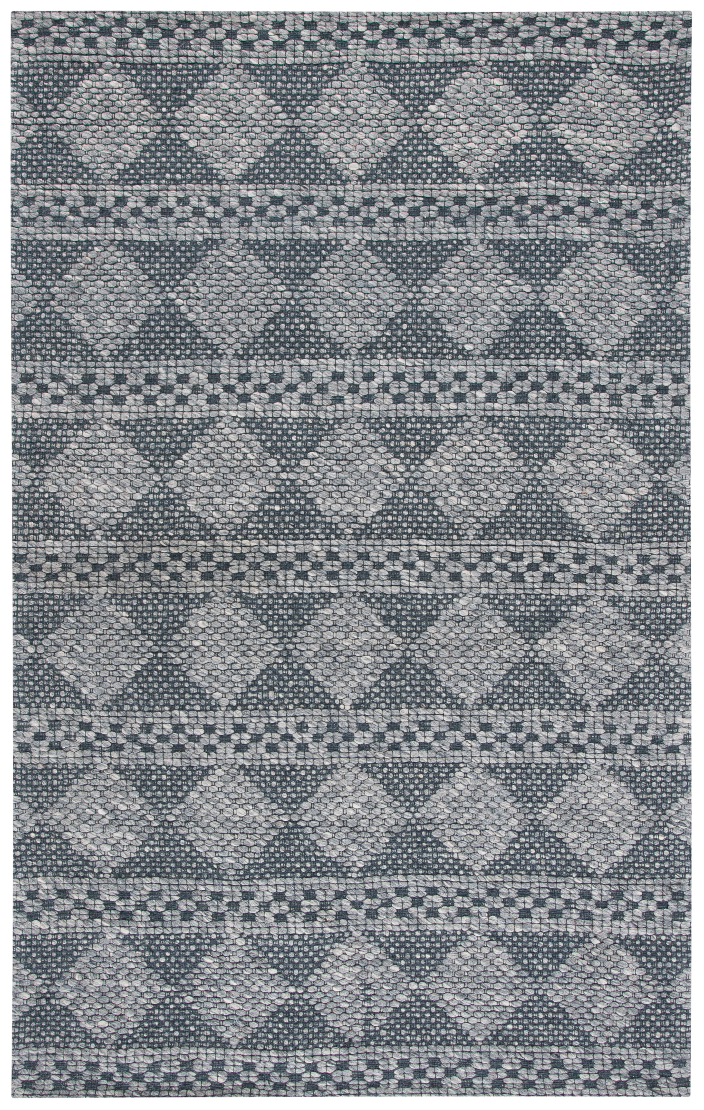SAFAVIEH Marbella Matilda Diamond Area Rug, Dark Grey, 6' x 9'