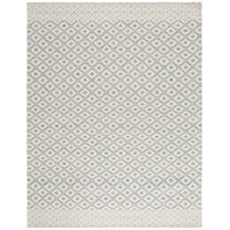 SAFAVIEH Marbella Mervyn Diamond Area Rug, Blue/Ivory, 8' x 10'