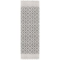 thumbnail image 1 of SAFAVIEH Marbella Mervyn Diamond Runner Rug, Black/Ivory, 2'6" x 8', 1 of 7