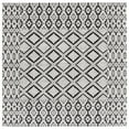 thumbnail image 1 of SAFAVIEH Marbella Myles Geometric Area Rug, Ivory/Black, 6' x 6' Square, 1 of 8