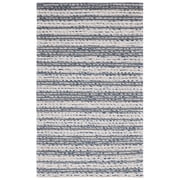 SAFAVIEH Marbella Neven Striped Area Rug, Ivory/Grey, 3 x 5