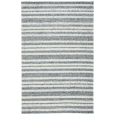 SAFAVIEH Marbella Neven Striped Area Rug, Ivory/Grey, 8' x 10'