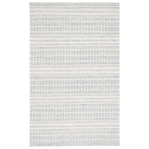 SAFAVIEH Marbella Norton Geometric Area Rug, Navy/Ivory, 4' x 6'