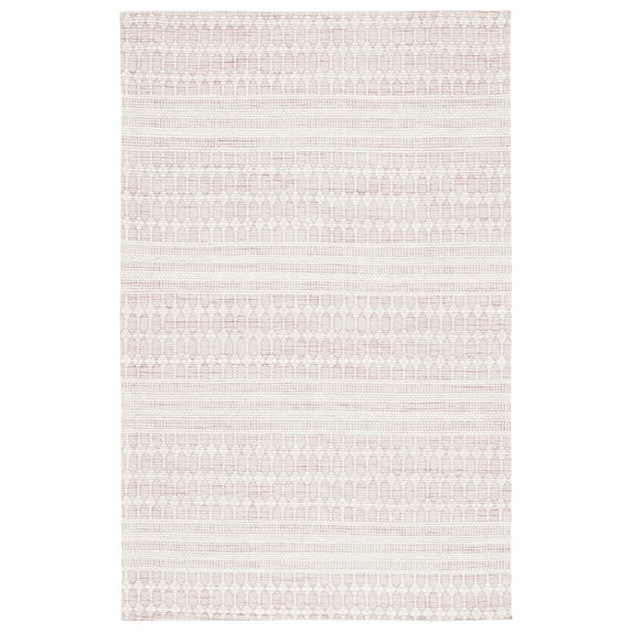 SAFAVIEH Marbella Norton Geometric Area Rug, Pink/Ivory, 8' x 10'