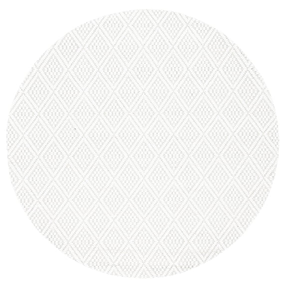 SAFAVIEH Marbella Pauletta Diamond Area Rug, Ivory, 6' x 6' Round