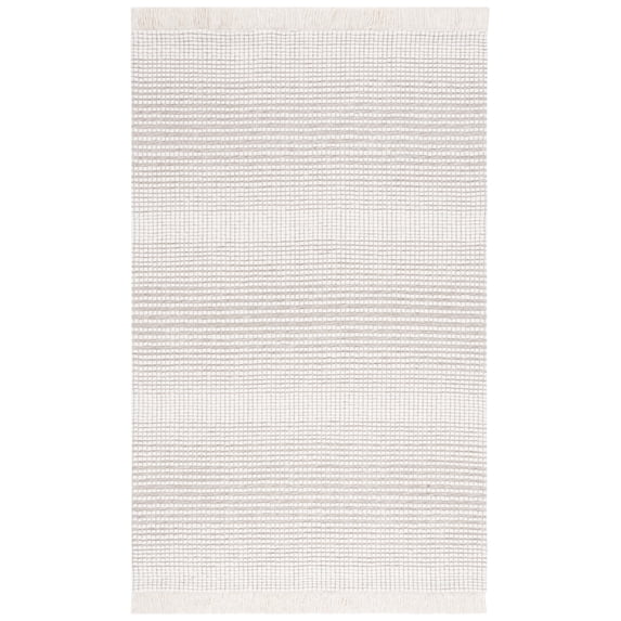 SAFAVIEH Marbella Peronal Distressed Area Rug, Ivory/Beige, 4' x 6'
