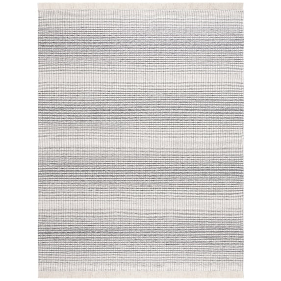 SAFAVIEH Marbella Peronal Distressed Area Rug, Ivory/Black, 8' x 10'