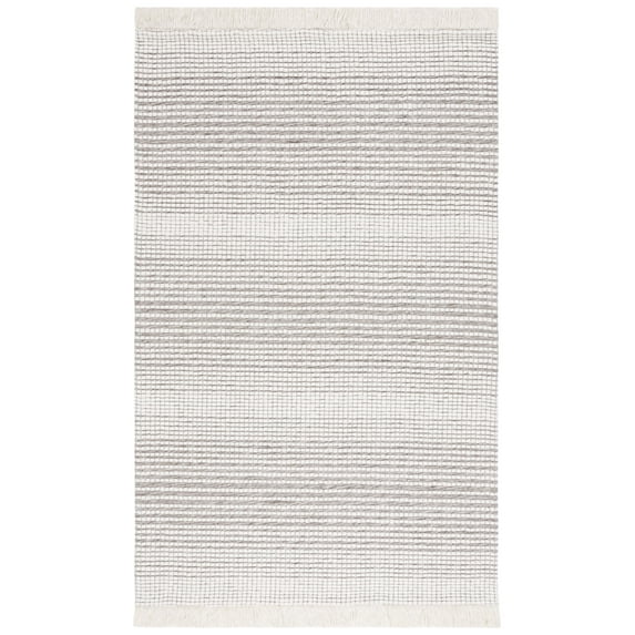 SAFAVIEH Marbella Peronal Distressed Area Rug, Ivory/Dark Brown, 3' x 5'