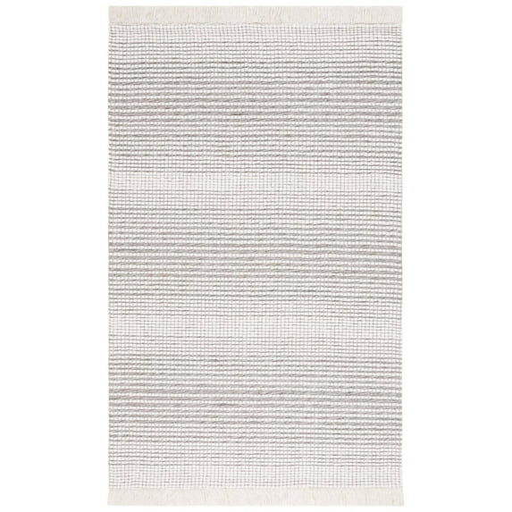 SAFAVIEH Marbella Peronal Distressed Area Rug, Ivory/Dark Brown, 6' x 9'