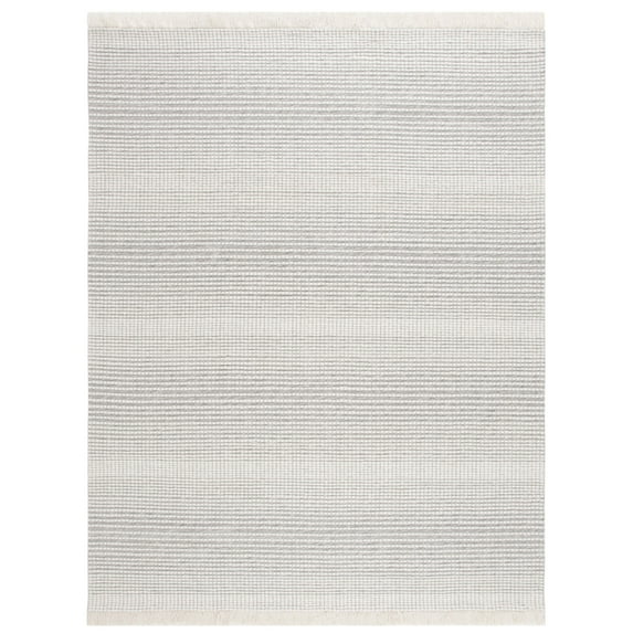 SAFAVIEH Marbella Peronal Distressed Area Rug, Ivory/Grey, 8' x 10'