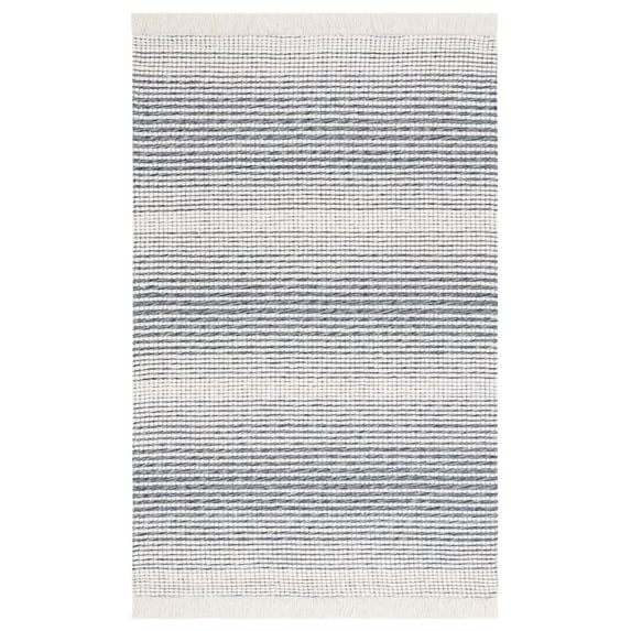 SAFAVIEH Marbella Peronal Distressed Area Rug, Ivory/Navy, 6' x 9'