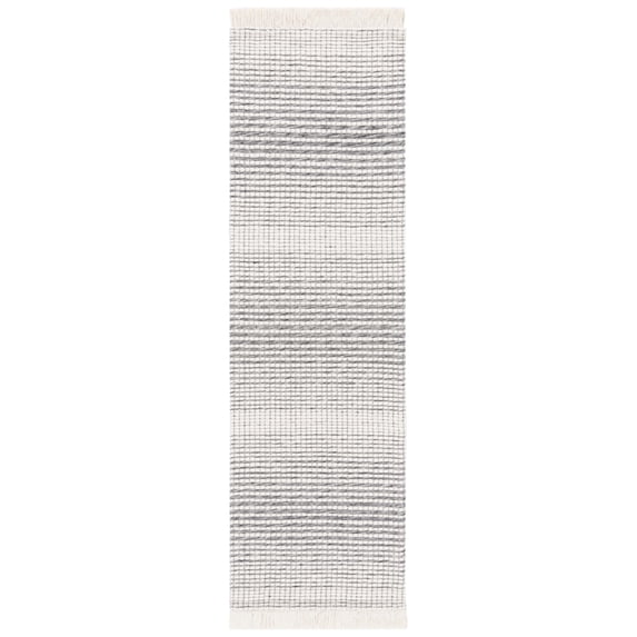 SAFAVIEH Marbella Peronal Distressed Runner Rug, Ivory/Black, 2'3" x 8'