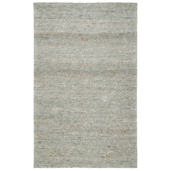 SAFAVIEH Marbella Phillis Diamond Area Rug, Grey/Sage, 3' x 5'